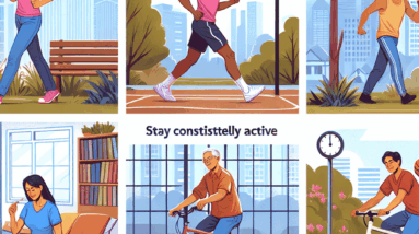 ways stay consistently active healthy diet habits