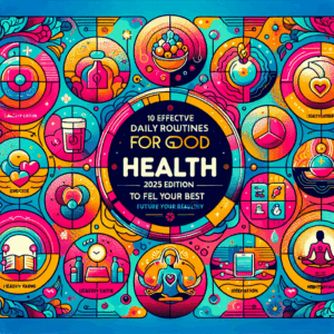 healthy lifestyle plan routine ideas