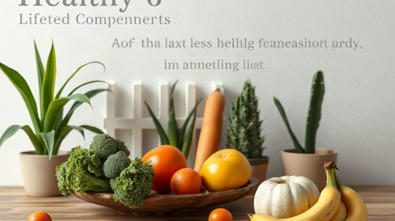 Healthy lifestyle components explained clearly